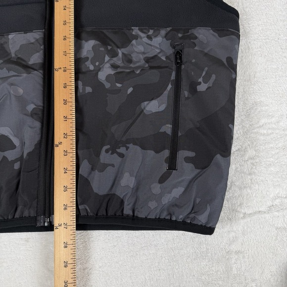 adidas originals Reversible Camo Fleece Vest Black Men's Small Relaxed Fit New - Picture 9 of 9